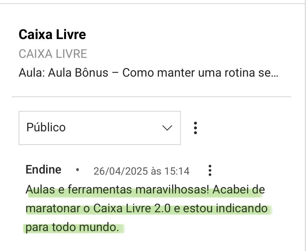 Depoimento da Endine