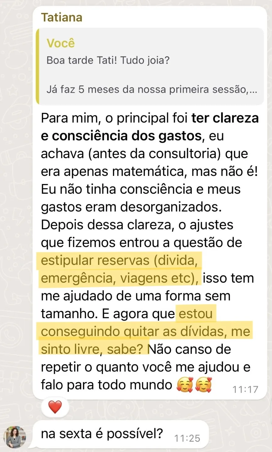 Depoimento da Tati